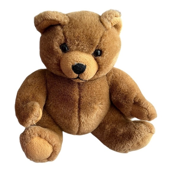 Herrington & Co 1990 Hard Rock Cafe 9”‎ Seated Teddy Bear Brown Vintage - Picture 1 of 5